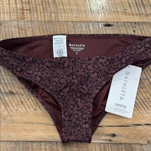 NWT Athleta Patterned Bikini Bottom